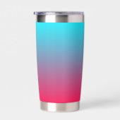 Neon Gradiënt Lichtblauw naar Rood Geïsoleerde Drinkbeker (Rechts)