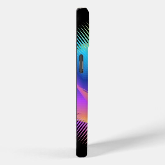 Neon Gradient Optical Illusion-ontwerp Case-Mate iPhone Case (Achterkant / Rechts)