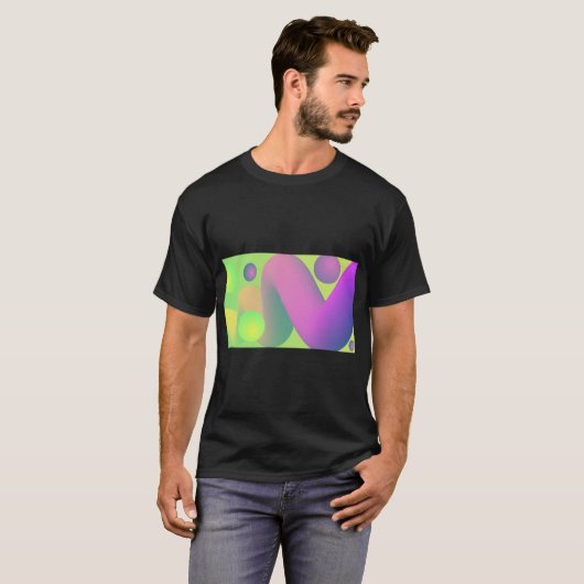 Neon Gradient Party Vibes Tee T-shirt (Voorkant volledig)