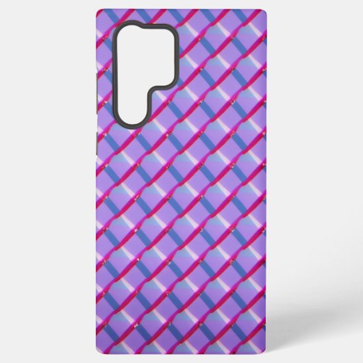 Neon Gradient Plaid Phone Case Samsung Galaxy Hoesje (Achterkant)