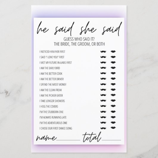 Neon Gradient zei dat ze zei dat Vrijgezellenfeest (Voorkant)