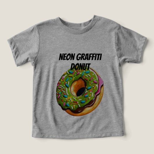 Neon Graffiti Donut–Straat Kunst Spatten Explosie (Design voorkant)