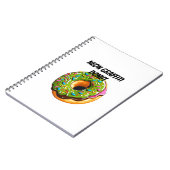 Neon Graffiti Donut–Straat Kunst Spikkel Explosie Notitieboek (Linkerzijde)