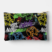 Neon Graffiti Gaming Patroon Etui (Achterkant)