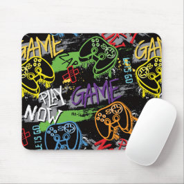 Neon Graffiti Gaming Patroon Muismat