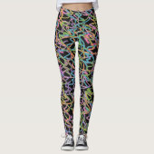 Neon Graffiti-Leggings Leggings (Voorkant)