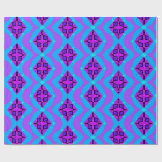 Neon grafisch patroon cadeaupapier