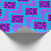 Neon grafisch patroon cadeaupapier (Hoek)