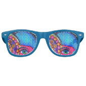 Neon Grafitti Retro Zonnebril (Voorkant)