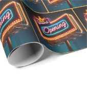 Neon Grand Opening Billboard Cadeaupapier (Rol Hoek)
