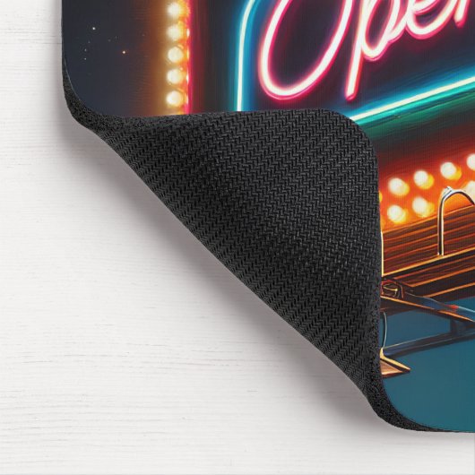 Neon Grand Opening Billboard Muismat (Hoek)