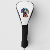 Neon Great Dane Golfheadcover (Voorkant)