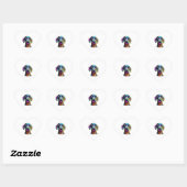 Neon Great Dane Hart Sticker (Vel)