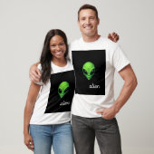 Neon Green Alien Head T-Shirt – Sci-Fi Space Vibes (Unisex)