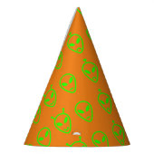 Neon Green Aliens Feesthoedjes (Links)