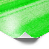 Neon Green Backdrop Waterverf Abstracte achtergron Foto Afdruk (Hoek)