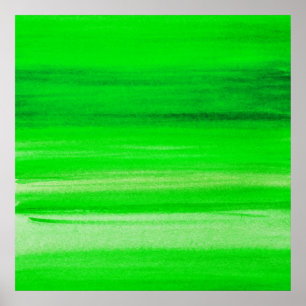 Neon Green Backdrop Waterverf Abstracte achtergron Poster