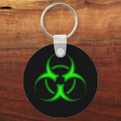 Neon Green Biohazard Sleutelhanger (Voorkant)