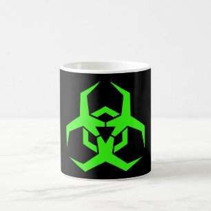 Neon Green Biohazard Symbool Koffiemok