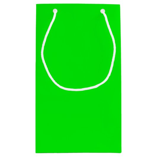 Neon Green Birthday Calculator Klein Cadeauzakje (Achterkant)