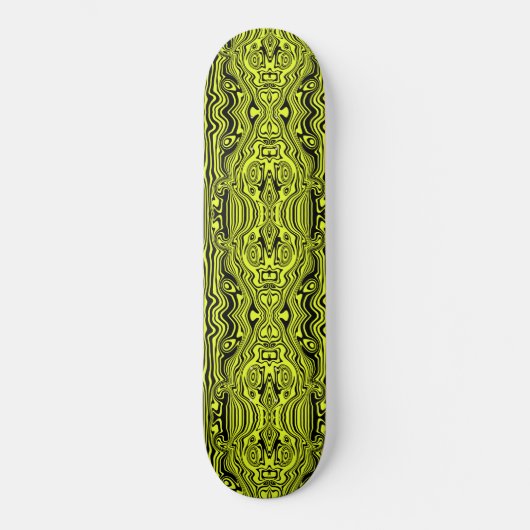 Neon Green Black Skateboard (Voorkant)