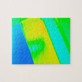 Neon Green Blue Colorful 4Lulu Legpuzzel (Horizontaal)