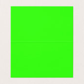 Neon Green Bright Colorful Wedding Event Modern Visitekaartje (Binnenkant ongevouwen)