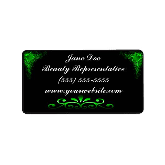 Neon Green Brochure Sticker, het werkt Etiket (Voorkant)