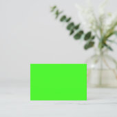 Neon Green Business Card – Custom Look Visitekaartje (Staand voorkant)