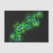 Neon Green Butterflies Tissuepapier (Voorkant)