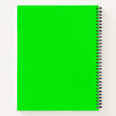 Neon Green Calculator met Naam Notitieboek (Achterkant)