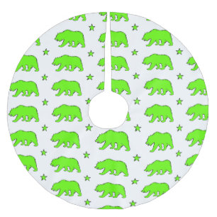Neon green California beer Patroonboomrok Kerstboom Rok
