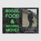 Neon green casual palmblad behalve de datumfoto (Voorkant)