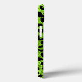 Neon green cheetah printpatroon Case-Mate iPhone case (Achterkant / Rechts)