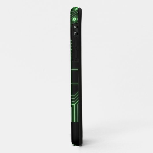 Neon Green Circuit Board | Aangepaste telefoonkwes Case-Mate iPhone Case (Achterkant/links)