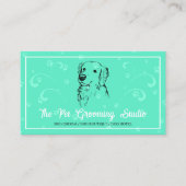 Neon Green Classy Style Pet Dog Golden Retriever Visitekaartje (Voorkant)