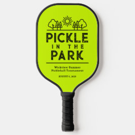 Neon Green Club Toernooi Evenement Pickleball Padd Paddle