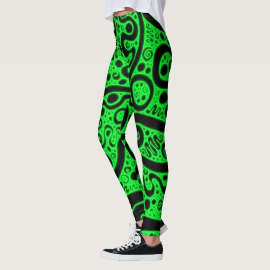 Neon Green Coils Leggings (Links)