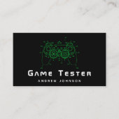 Neon Green Controller Joystick gamer Gamer Visitekaartje (Voorkant)