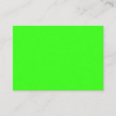 Neon Green Custom Enclosure Card Informatiekaartje (Voorkant)