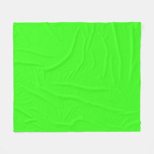 Neon Green Custom Fleece Blanket (Voorkant (Horizontaal))