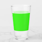Neon Green Custom Pint Glass Cup Glas (Achterkant)