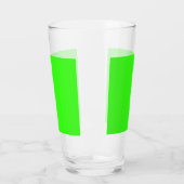 Neon Green Custom Pint Glass Cup Glas (Links)