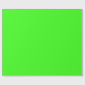 Neon Green Custom Wrapping Paper Cadeaupapier (Vlak)