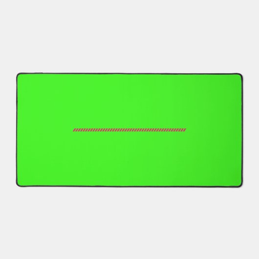 Neon Green Desk Mat With Pink Accent – Customize (Voorkant)