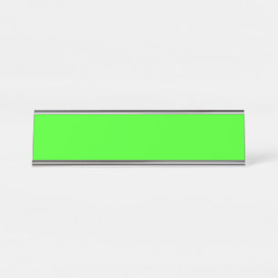 Neon Green Desk Name Bord Bureau Naambordje