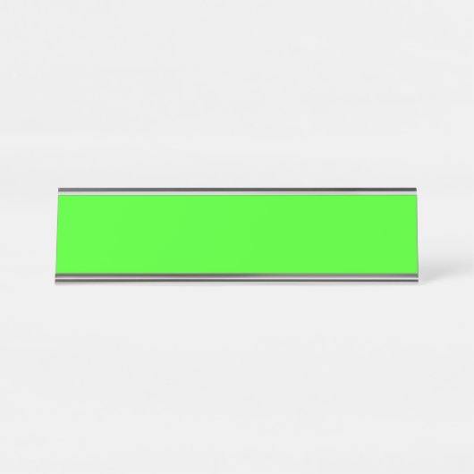 Neon Green Desk Name Bord Bureau Naambordje (Voorkant)