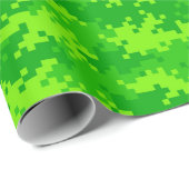 Neon Green Digital Camouflage Wrapping Paper Cadeaupapier (Rol Hoek)