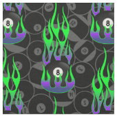 Neon Green Eight Ball Stof (Close Up)