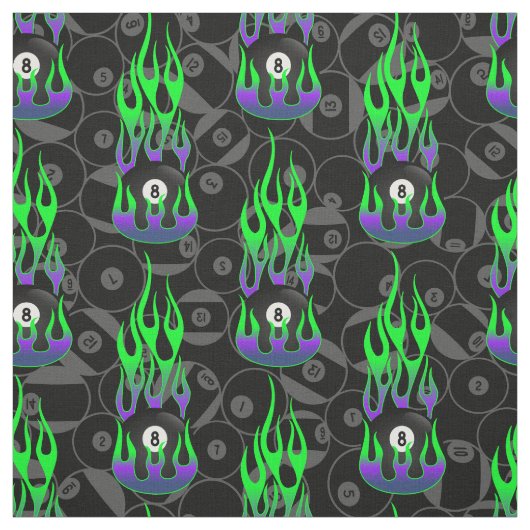 Neon Green Eight Ball Stof (Swatch)